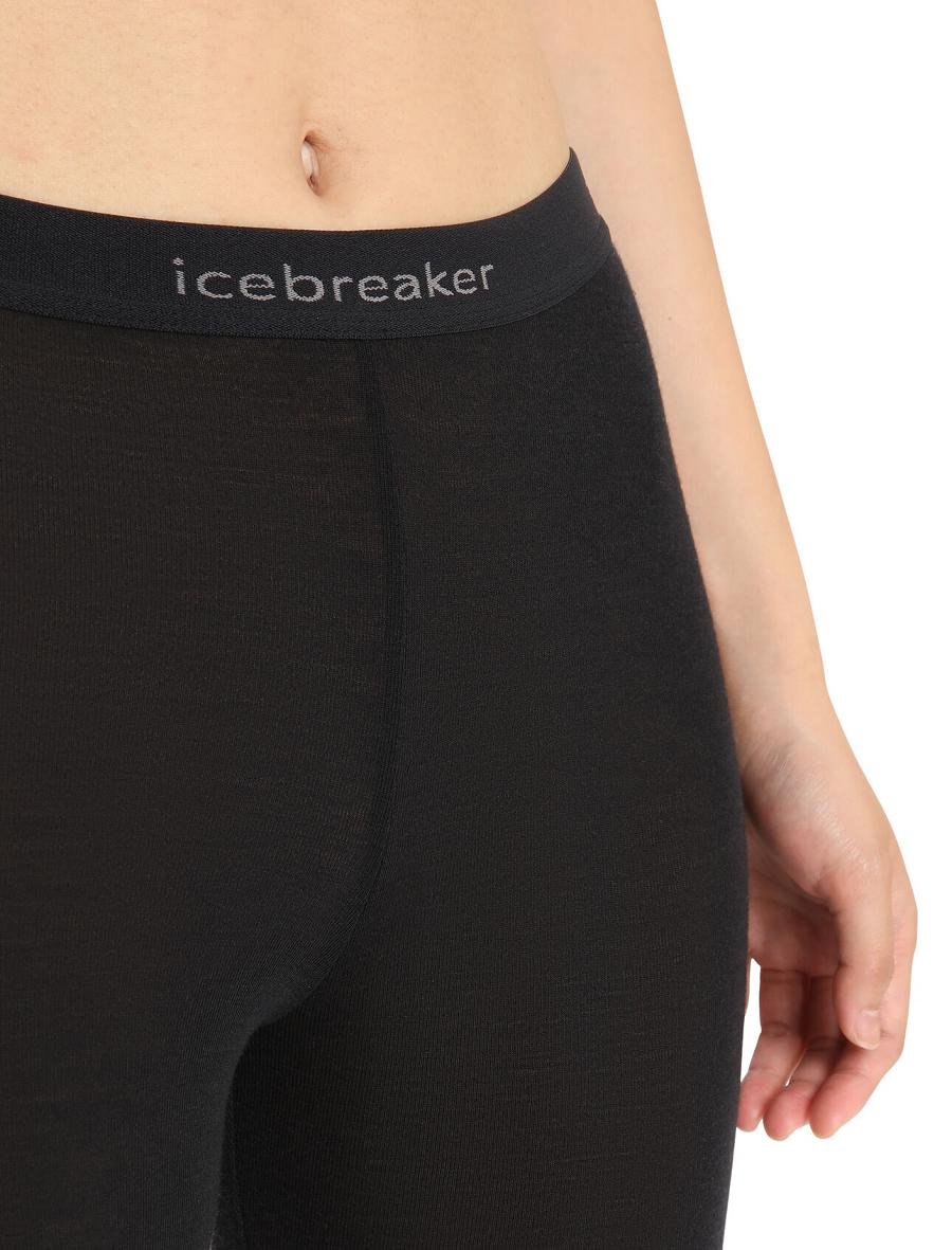 Black Icebreaker Merino 175 Everyday Thermal Women's Leggings | AU 1545TCEV